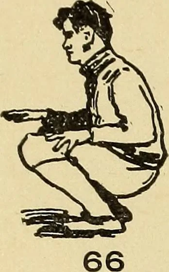 An illustration from How to, a book of tumbling, tricks, pyramids and games;, 1899, leaf 47