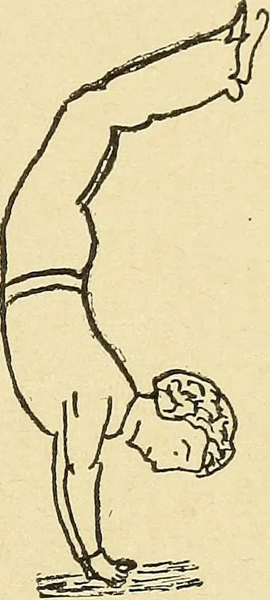 An illustration from How to, a book of tumbling, tricks, pyramids and games;, 1899, leaf 56