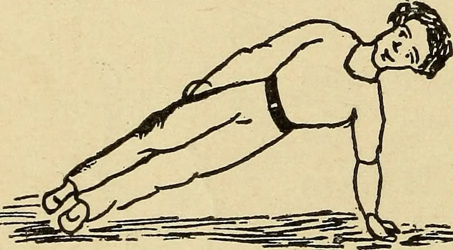 An illustration from How to, a book of tumbling, tricks, pyramids and games;, 1899, leaf 63