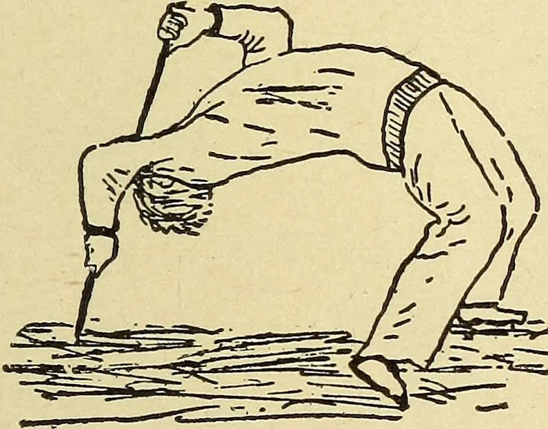 An illustration from How to, a book of tumbling, tricks, pyramids and games;, 1899, leaf 70