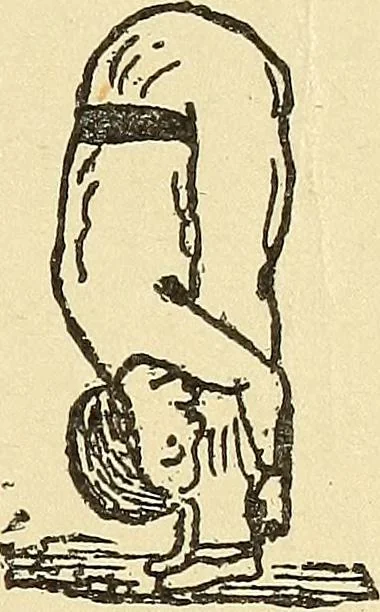 An illustration from How to, a book of tumbling, tricks, pyramids and games;, 1899, leaf 86