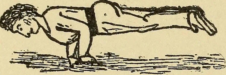 An illustration from How to, a book of tumbling, tricks, pyramids and games;, 1899, leaf 95