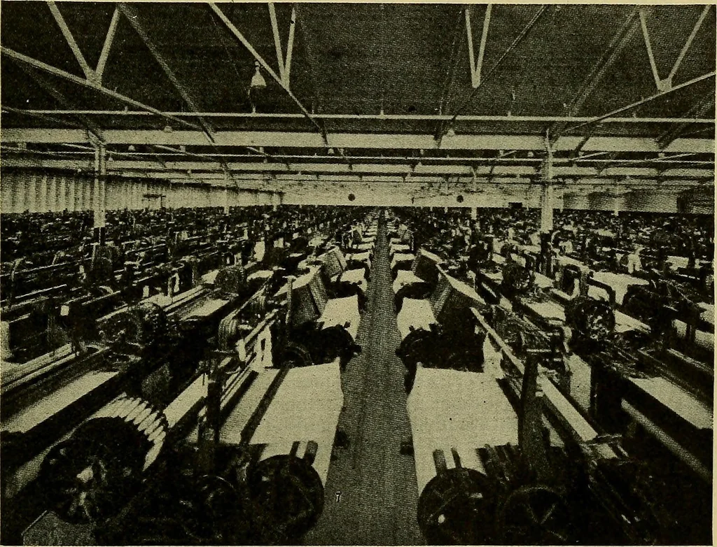 An illustration from How to build, equip and operate a cotton mill in the United States, 1913, leaf 110