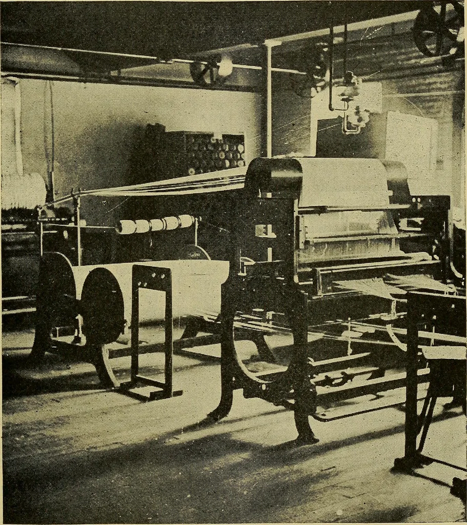 An illustration from How to build, equip and operate a cotton mill in the United States, 1913, leaf 522