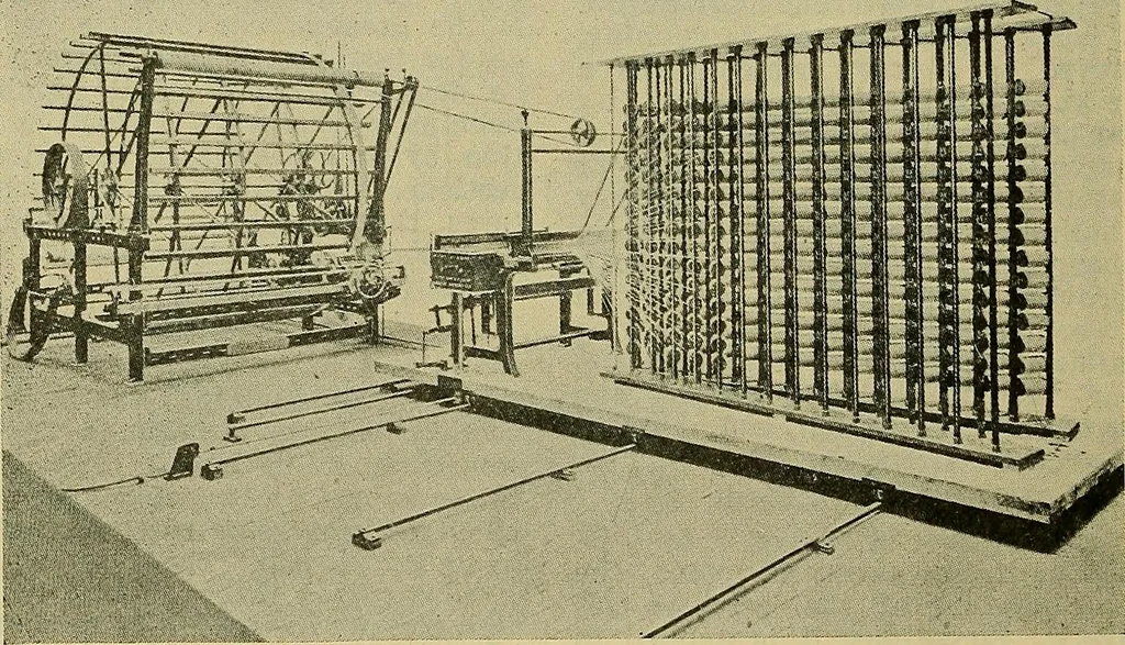 An illustration from How to build, equip and operate a cotton mill in the United States, 1913, leaf 571
