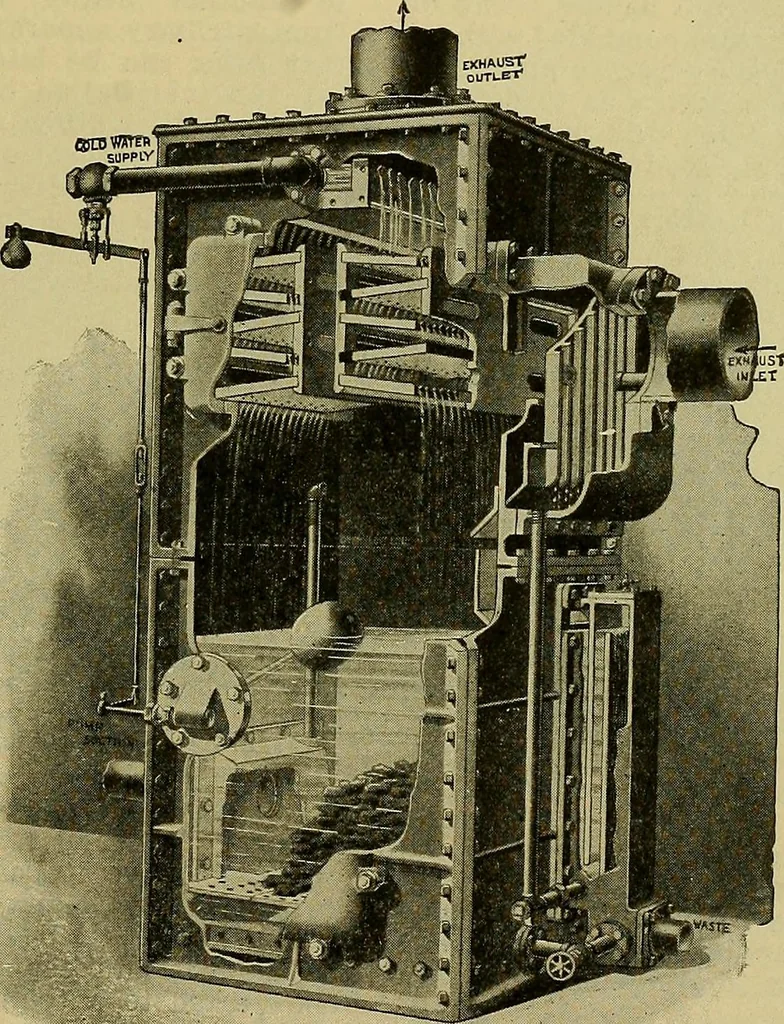An illustration from How to build, equip and operate a cotton mill in the United States, 1913, leaf 64
