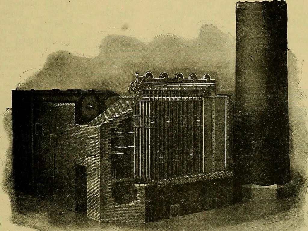 An illustration from How to build, equip and operate a cotton mill in the United States, 1913, leaf 66