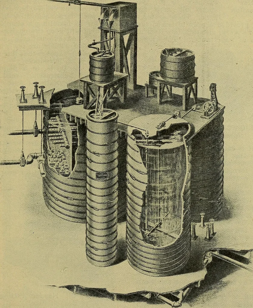 An illustration from How to build, equip and operate a cotton mill in the United States, 1913, leaf 84