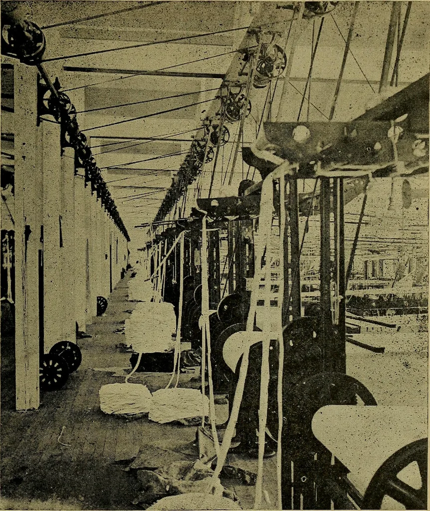 An illustration from How to build, equip and operate a cotton mill in the United States, 1913, leaf 522