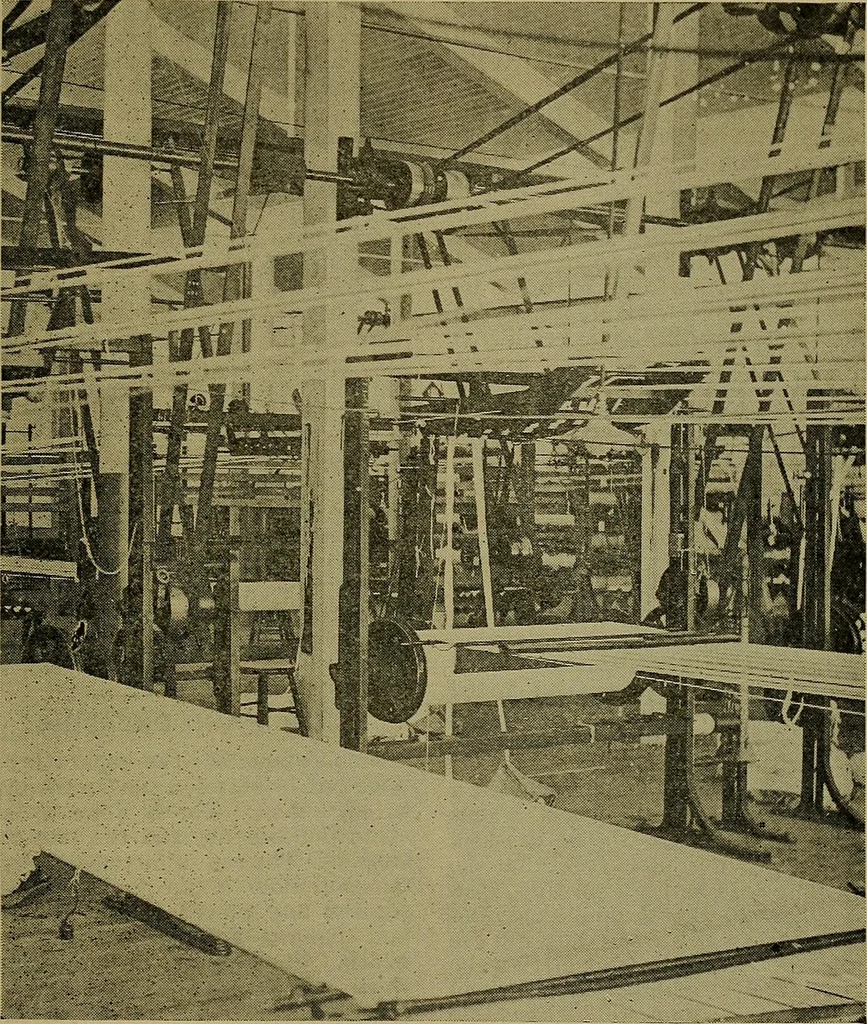 An illustration from How to build, equip and operate a cotton mill in the United States, 1913, leaf 524