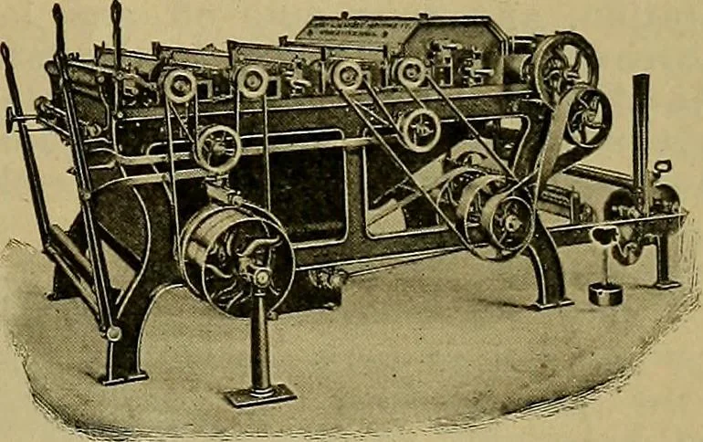 An illustration from How to build, equip and operate a cotton mill in the United States, 1913, leaf 722