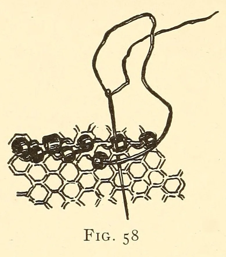 An illustration from How to do beadwork, 1904, leaf 114