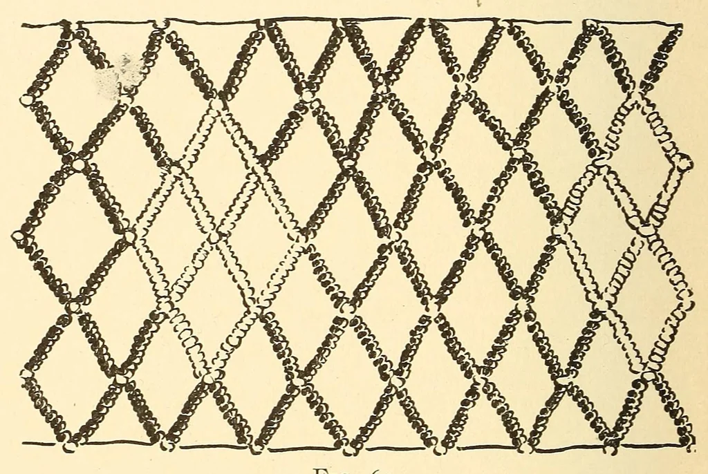 An illustration from How to do beadwork, 1904, leaf 142