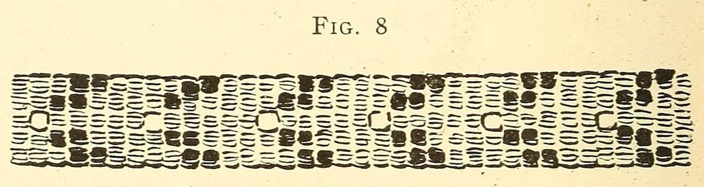 An illustration from How to do beadwork, 1904, leaf 70