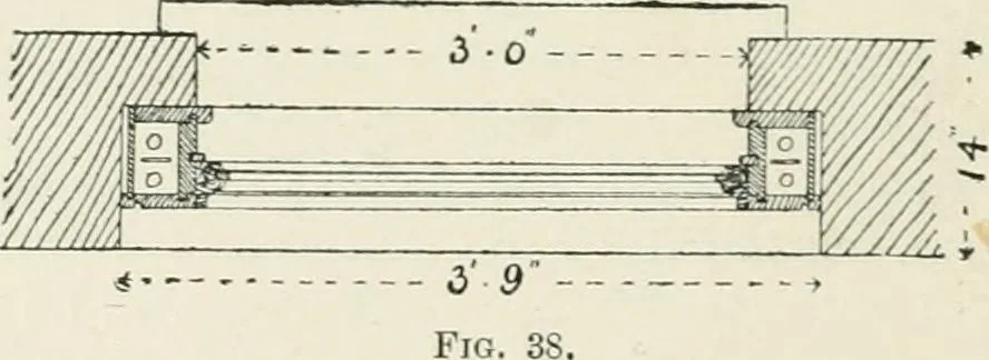 An illustration from How to estimate; being the analysis of builders' prices, giving full details of estimating for builders, and containing thousands of prices, and much useful memoranda, 1902, leaf 213