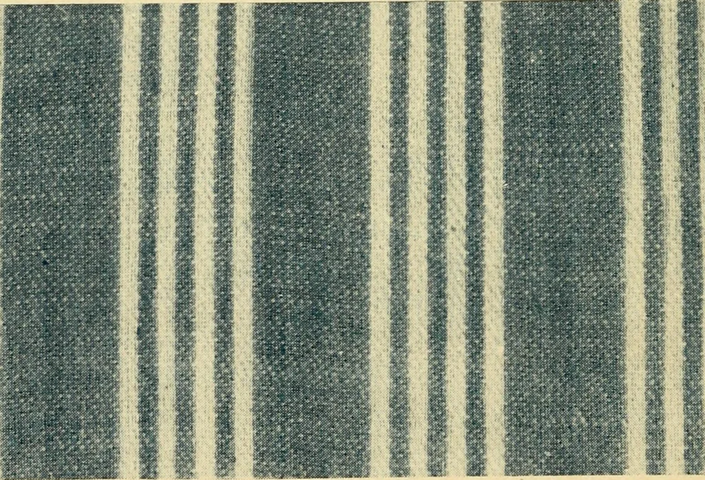 An illustration from How to figure out and arrange pattern work for weaving colored fabrics : explained and illustrated, together with other simple rules and calculations pertaining to weaving departments, 1915, leaf 47