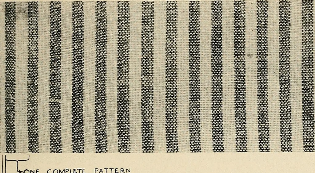 An illustration from How to figure out and arrange pattern work for weaving colored fabrics, explained and illustrated, together with other simple rules and calculations pertaining to weaving departments, 1915, leaf 12