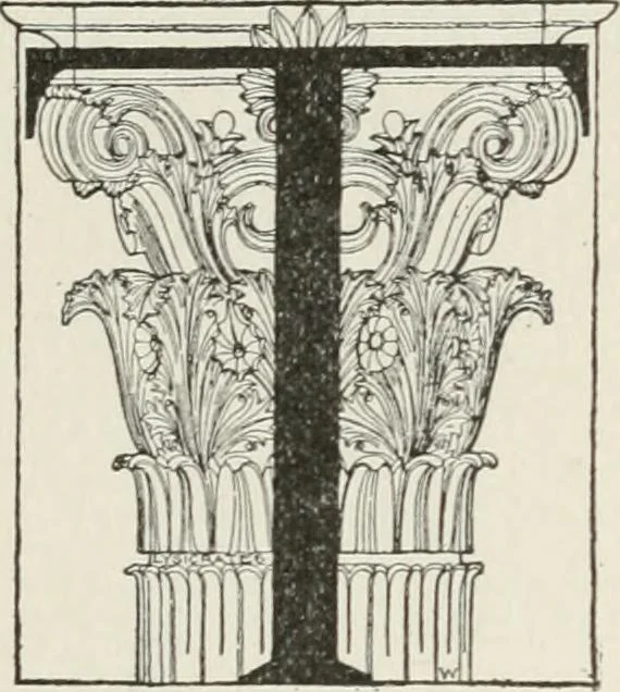 An illustration from How to know architecture : the human elements in the evolution of styles, 1914, leaf 33