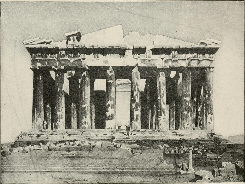 An illustration from How to know architecture : the human elements in the evolution of styles, 1914, leaf 60