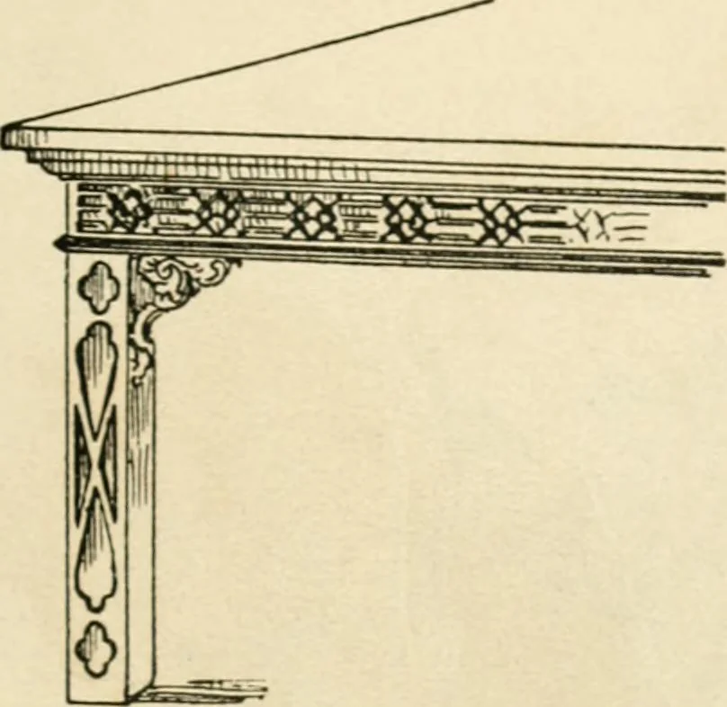 An illustration from How to know period styles in furniture; a brief history of furniture from the days of ancient Egypt to the present time, illustrated with over 300 typical examples and a brief description of each period, 1913, leaf 100
