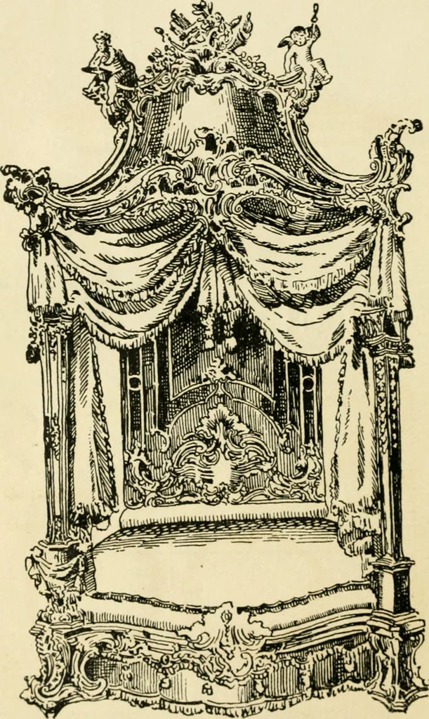 An illustration from How to know period styles in furniture; a brief history of furniture from the days of ancient Egypt to the present time, illustrated with over 300 typical examples and a brief description of each period, 1913, leaf 101