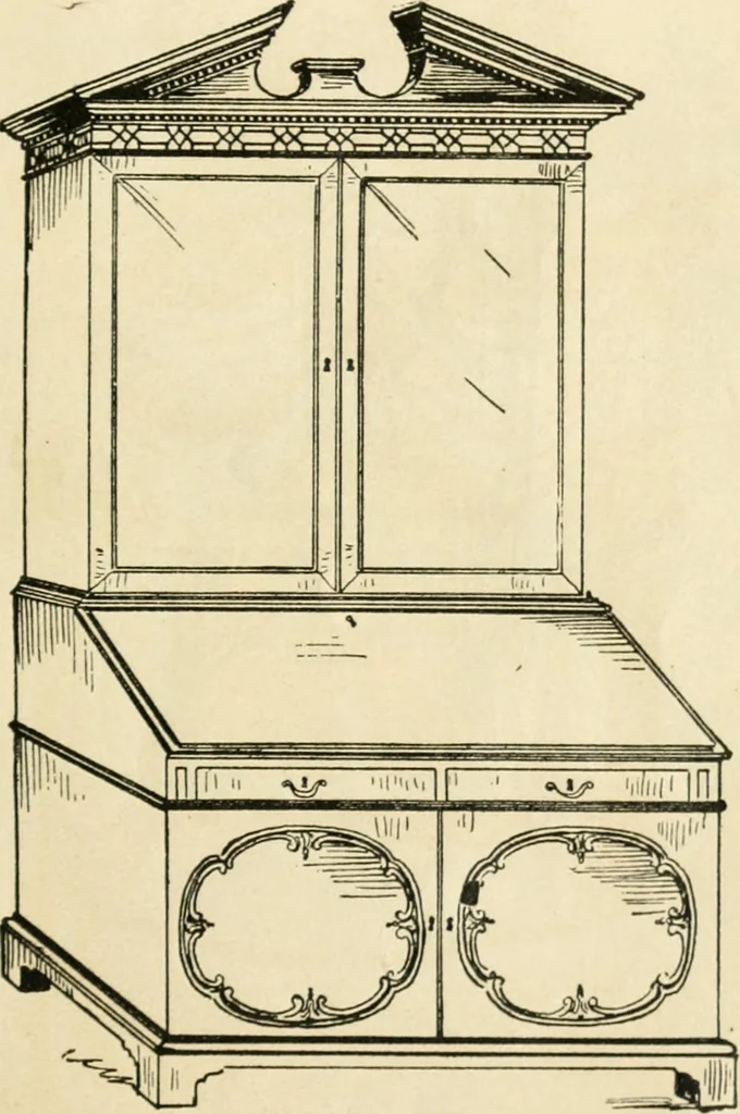 An illustration from How to know period styles in furniture; a brief history of furniture from the days of ancient Egypt to the present time, illustrated with over 300 typical examples and a brief description of each period, 1913, leaf 102