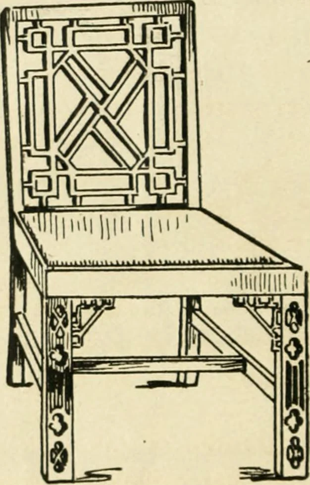 An illustration from How to know period styles in furniture; a brief history of furniture from the days of ancient Egypt to the present time, illustrated with over 300 typical examples and a brief description of each period, 1913, leaf 103