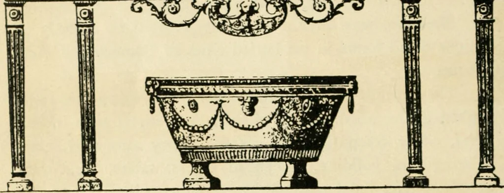 An illustration from How to know period styles in furniture; a brief history of furniture from the days of ancient Egypt to the present time, illustrated with over 300 typical examples and a brief description of each period, 1913, leaf 109