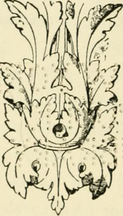 An illustration from How to know period styles in furniture; a brief history of furniture from the days of ancient Egypt to the present time, illustrated with over 300 typical examples and a brief description of each period, 1913, leaf 11