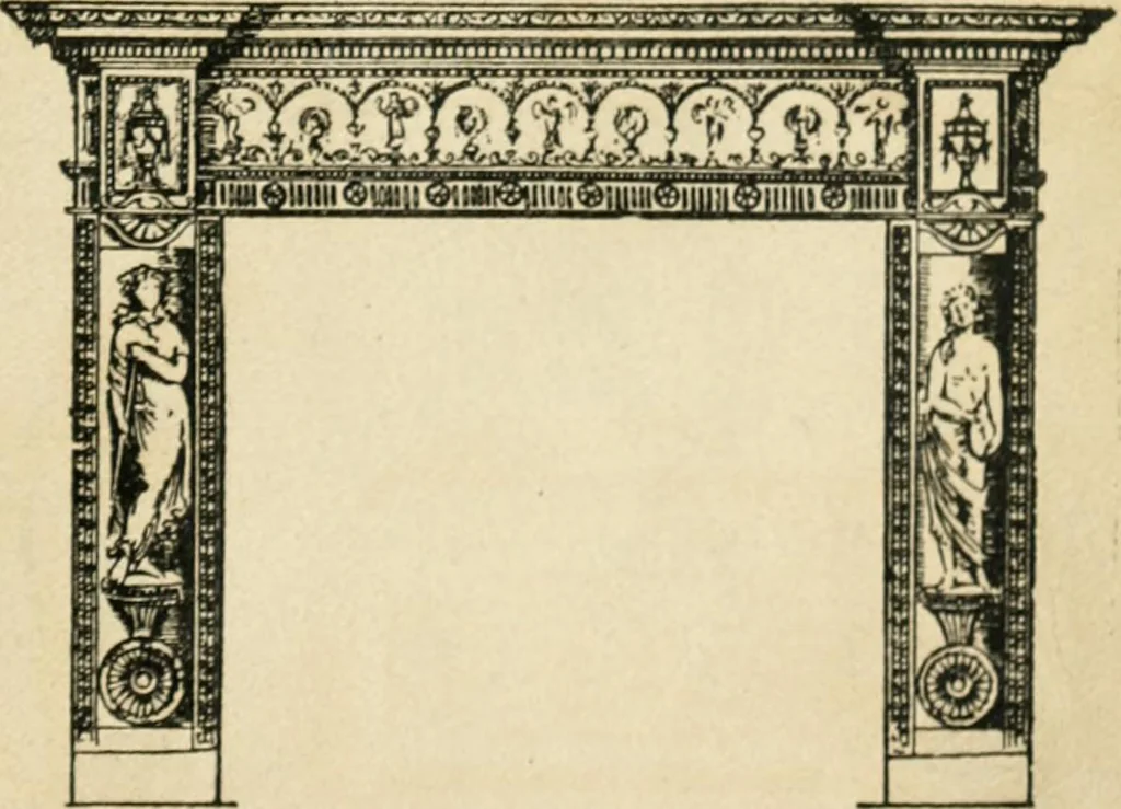 An illustration from How to know period styles in furniture; a brief history of furniture from the days of ancient Egypt to the present time, illustrated with over 300 typical examples and a brief description of each period, 1913, leaf 110