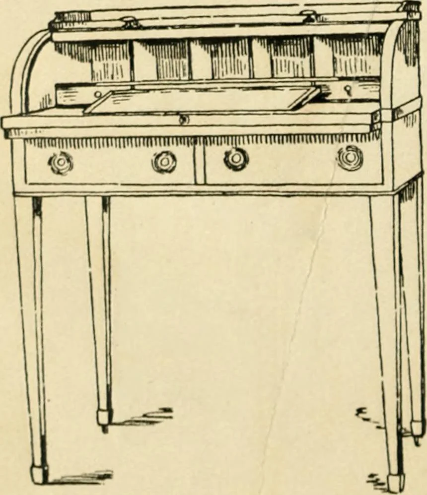 An illustration from How to know period styles in furniture; a brief history of furniture from the days of ancient Egypt to the present time, illustrated with over 300 typical examples and a brief description of each period, 1913, leaf 113