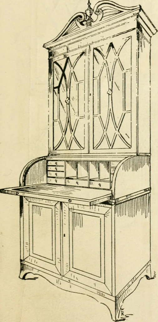 An illustration from How to know period styles in furniture; a brief history of furniture from the days of ancient Egypt to the present time, illustrated with over 300 typical examples and a brief description of each period, 1913, leaf 114