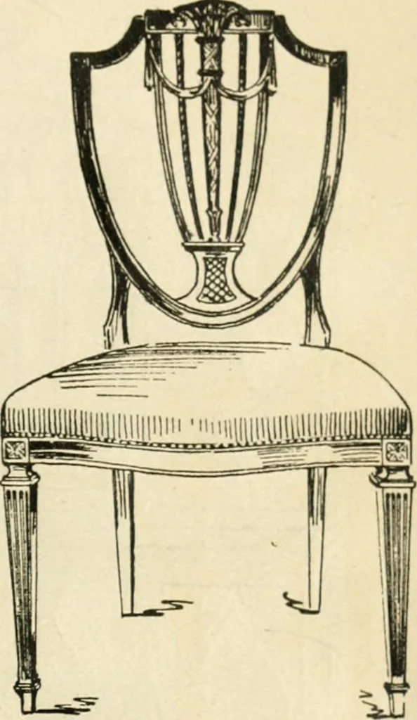 An illustration from How to know period styles in furniture; a brief history of furniture from the days of ancient Egypt to the present time, illustrated with over 300 typical examples and a brief description of each period, 1913, leaf 114
