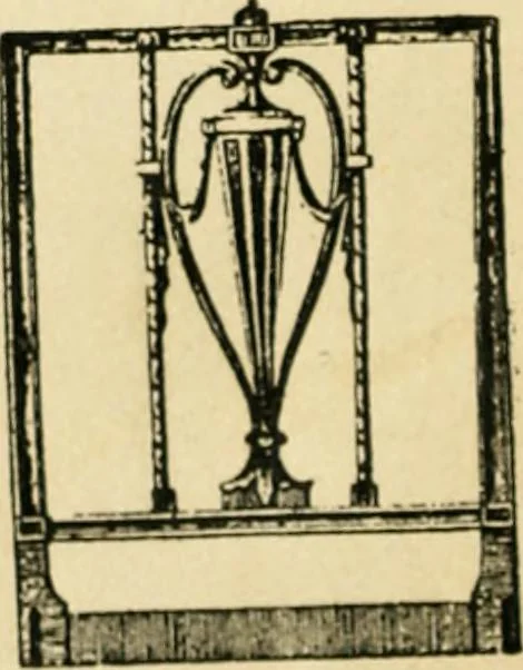 An illustration from How to know period styles in furniture; a brief history of furniture from the days of ancient Egypt to the present time, illustrated with over 300 typical examples and a brief description of each period, 1913, leaf 117