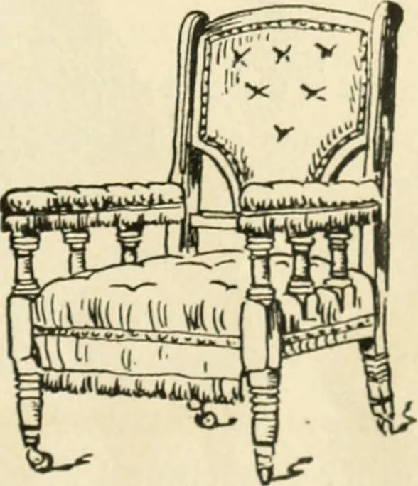 An illustration from How to know period styles in furniture; a brief history of furniture from the days of ancient Egypt to the present time, illustrated with over 300 typical examples and a brief description of each period, 1913, leaf 118