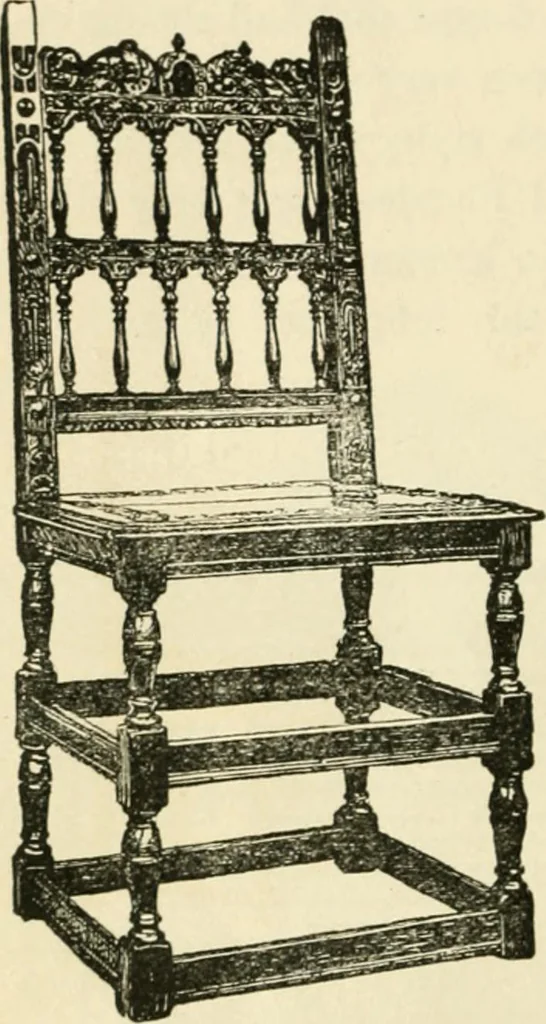 An illustration from How to know period styles in furniture; a brief history of furniture from the days of ancient Egypt to the present time, illustrated with over 300 typical examples and a brief description of each period, 1913, leaf 123