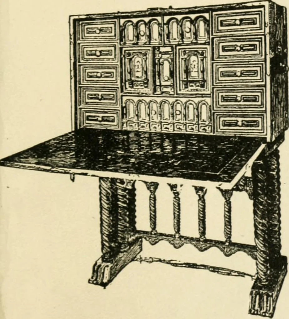 An illustration from How to know period styles in furniture; a brief history of furniture from the days of ancient Egypt to the present time, illustrated with over 300 typical examples and a brief description of each period, 1913, leaf 126