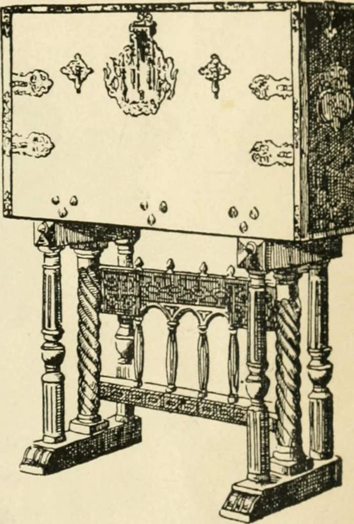 An illustration from How to know period styles in furniture; a brief history of furniture from the days of ancient Egypt to the present time, illustrated with over 300 typical examples and a brief description of each period, 1913, leaf 126