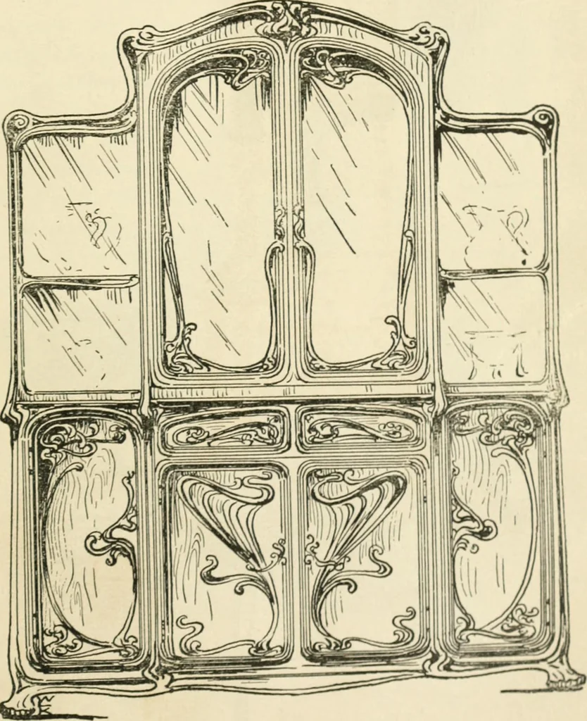 An illustration from How to know period styles in furniture; a brief history of furniture from the days of ancient Egypt to the present time, illustrated with over 300 typical examples and a brief description of each period, 1913, leaf 128