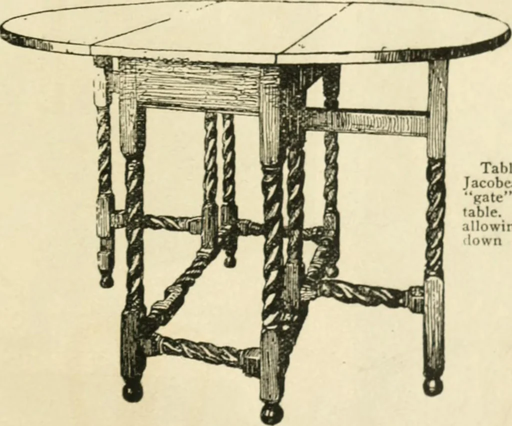 An illustration from How to know period styles in furniture; a brief history of furniture from the days of ancient Egypt to the present time, illustrated with over 300 typical examples and a brief description of each period, 1913, leaf 134