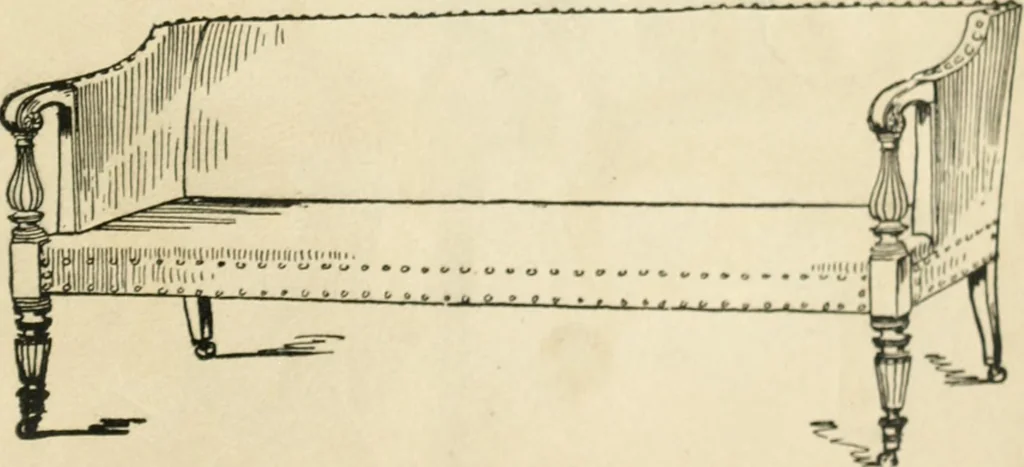 An illustration from How to know period styles in furniture; a brief history of furniture from the days of ancient Egypt to the present time, illustrated with over 300 typical examples and a brief description of each period, 1913, leaf 134