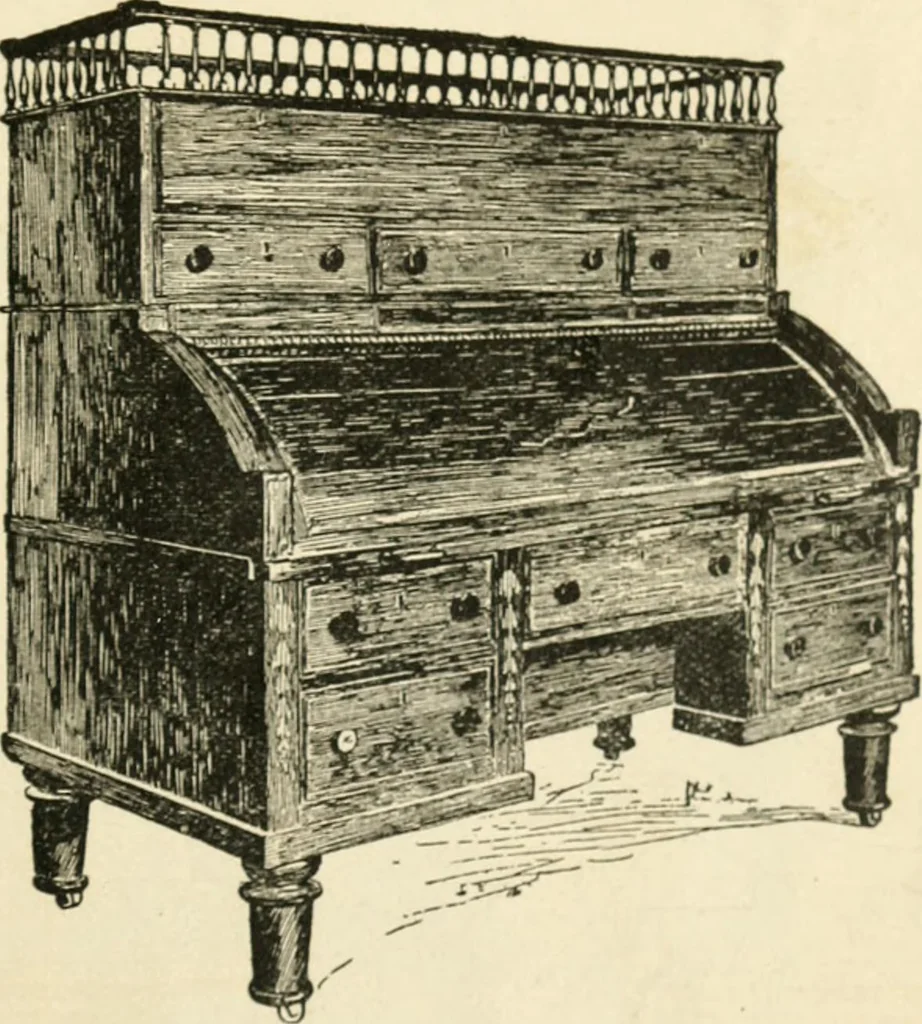 An illustration from How to know period styles in furniture; a brief history of furniture from the days of ancient Egypt to the present time, illustrated with over 300 typical examples and a brief description of each period, 1913, leaf 138