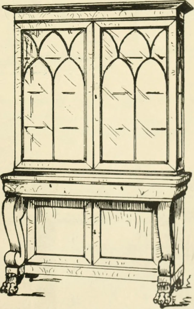 An illustration from How to know period styles in furniture; a brief history of furniture from the days of ancient Egypt to the present time, illustrated with over 300 typical examples and a brief description of each period, 1913, leaf 140