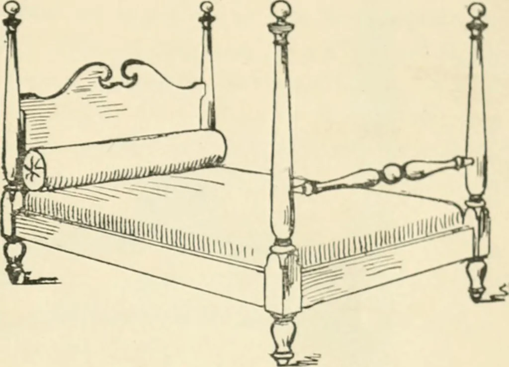 An illustration from How to know period styles in furniture; a brief history of furniture from the days of ancient Egypt to the present time, illustrated with over 300 typical examples and a brief description of each period, 1913, leaf 144