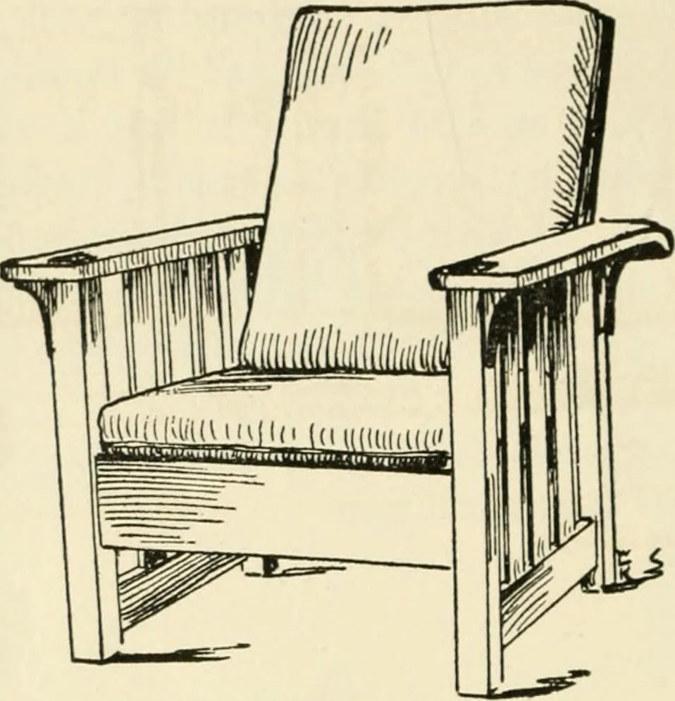 An illustration from How to know period styles in furniture; a brief history of furniture from the days of ancient Egypt to the present time, illustrated with over 300 typical examples and a brief description of each period, 1913, leaf 147