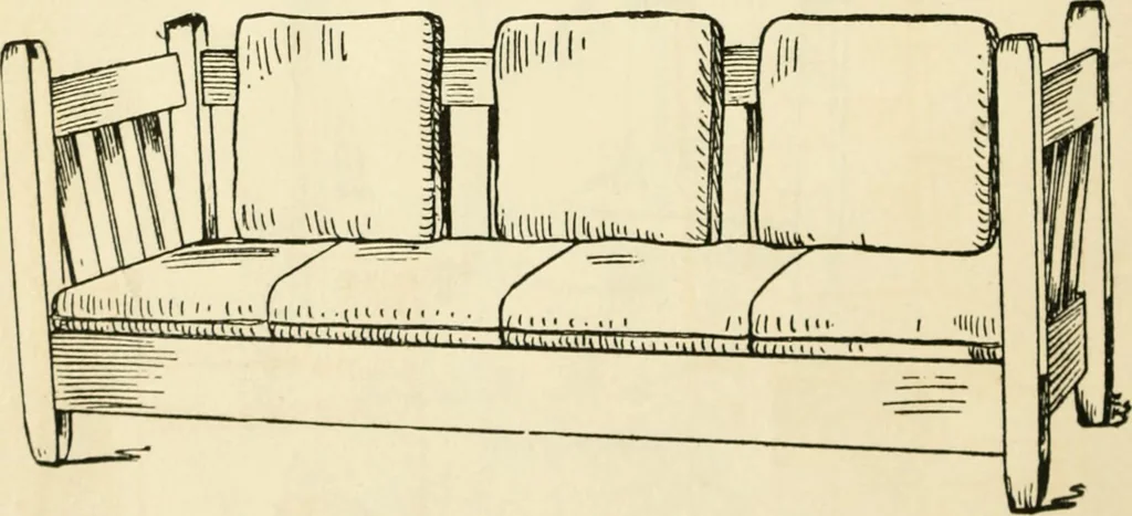 An illustration from How to know period styles in furniture; a brief history of furniture from the days of ancient Egypt to the present time, illustrated with over 300 typical examples and a brief description of each period, 1913, leaf 147