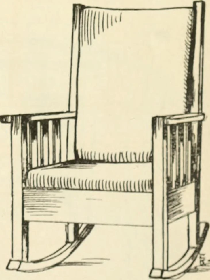 An illustration from How to know period styles in furniture; a brief history of furniture from the days of ancient Egypt to the present time, illustrated with over 300 typical examples and a brief description of each period, 1913, leaf 148