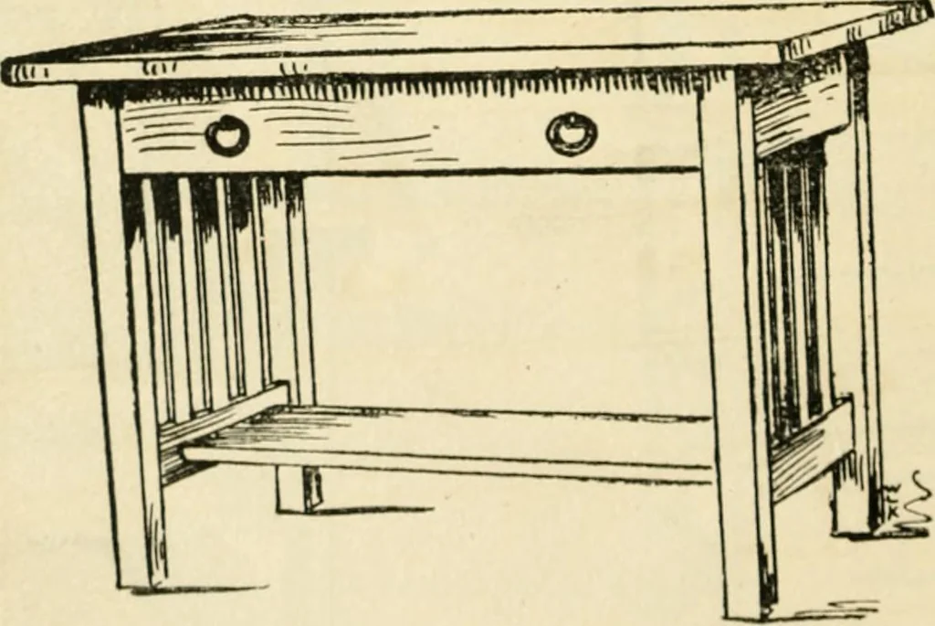 An illustration from How to know period styles in furniture; a brief history of furniture from the days of ancient Egypt to the present time, illustrated with over 300 typical examples and a brief description of each period, 1913, leaf 149