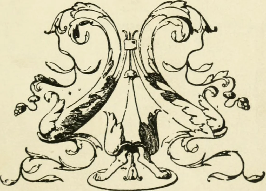 An illustration from How to know period styles in furniture; a brief history of furniture from the days of ancient Egypt to the present time, illustrated with over 300 typical examples and a brief description of each period, 1913, leaf 16