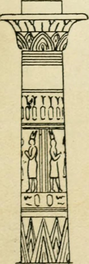 An illustration from How to know period styles in furniture; a brief history of furniture from the days of ancient Egypt to the present time, illustrated with over 300 typical examples and a brief description of each period, 1913, leaf 18